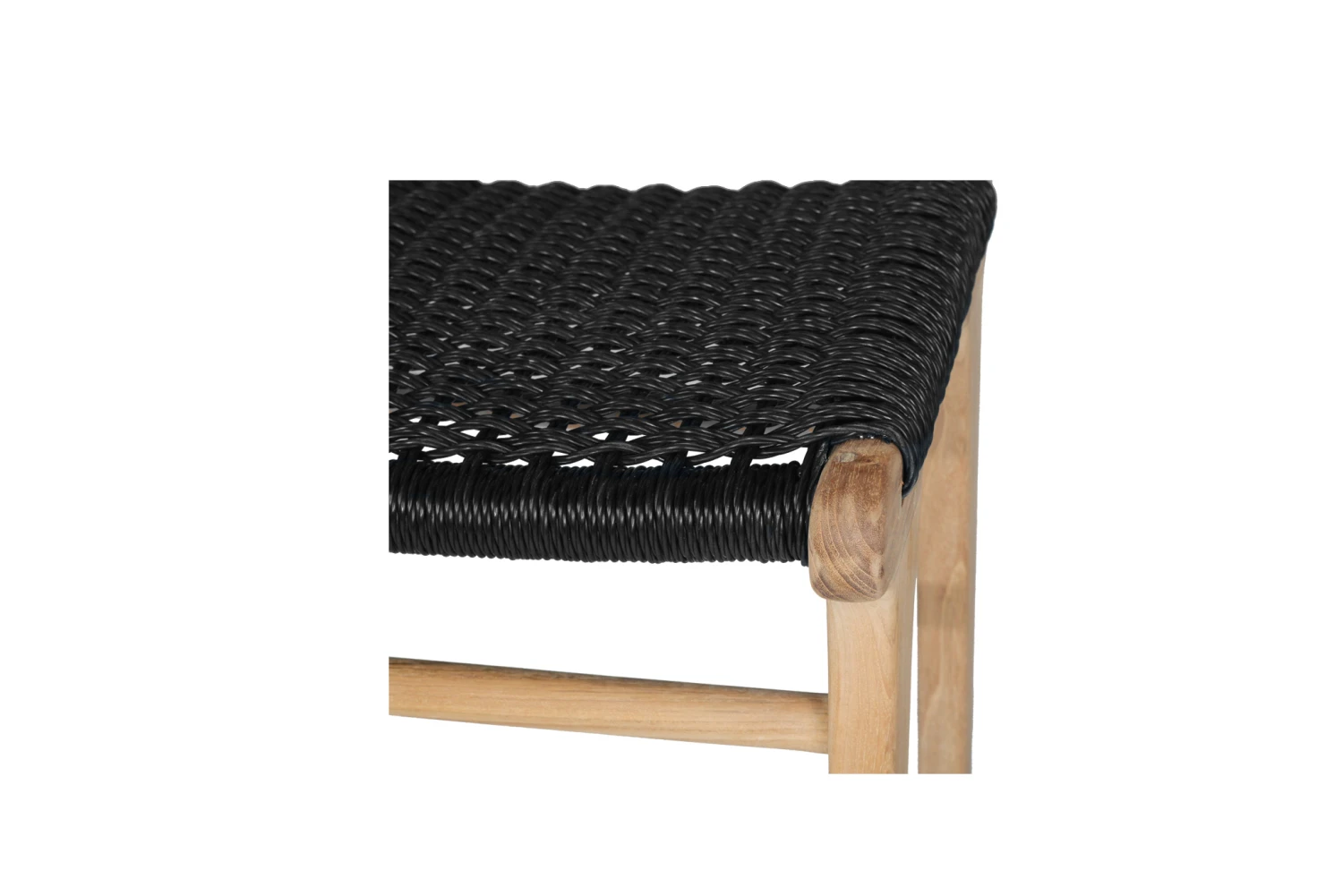 Zen Backless Counter Stool – Black (Close Weave) 8 Zen Backless Counter Stool – Black (Close Weave) - Image 6