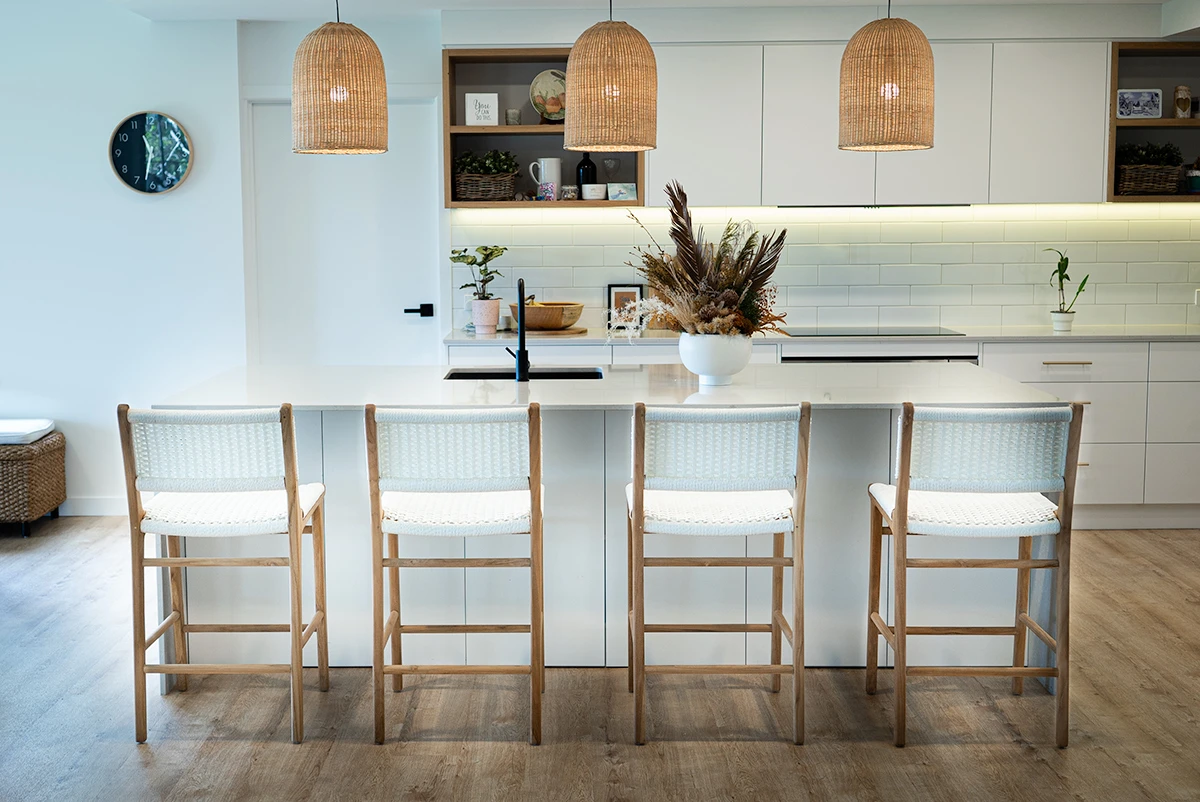 Zen Counter Stool – White (Close Weave) 4 Zen Counter Stool – White (Close Weave) - Image 2