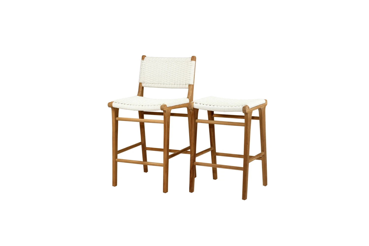 Zen Counter Stool – White (Close Weave) 11 Zen Counter Stool – White (Close Weave) - Image 9