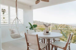 Zen Dining Chair – White (Close Weave) -Abide Interiors Zen Dining White CW Styled 1