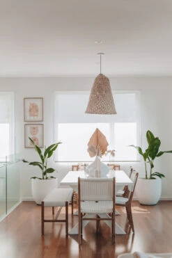 Zen Dining Chair – White (Close Weave) -Abide Interiors Zen Dining White CW Styled 3