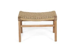 Zen Lazy Chair Ottoman – Sand (Close Weave) -Abide Interiors Zen Ottoman Sand CloseWeave 2