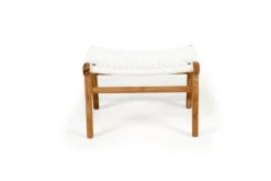 Zen Lazy Chair Ottoman – White (Close Weave) -Abide Interiors Zen Lazy Chair Ottoman White Close Weave 6