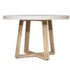 1.2m ETerrazzo Elkstone Round Dining Table – Ivory Coast With Ivory Washed Legs -Abide Interiors eTerrazzo 1.2m WL 1