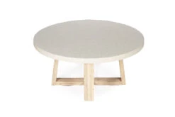 1.6m ETerrazzo Elkstone Round Dining Table – Ivory Coast With Ivory Washed Legs -Abide Interiors eTerrazzo 3