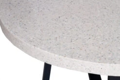1.2m ETerrazzo Elkstone Round Dining Table – Ivory Coast With Black Powder Coated Legs -Abide Interiors eTerrazzo 6 1