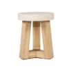 ETerrazzo Elkstone Stool – Ivory Coast With Ivory Washed Legs -Abide Interiors eTerrazzo Stool 1
